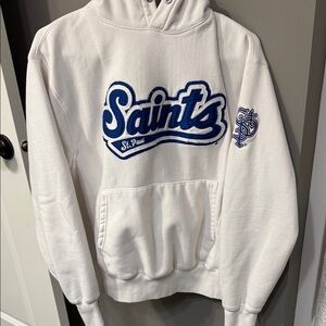 Signature White and Blue Hoodie